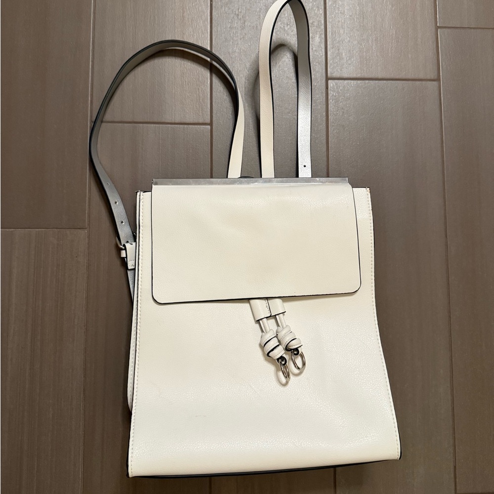 Zara Elegant Gray and White Bag